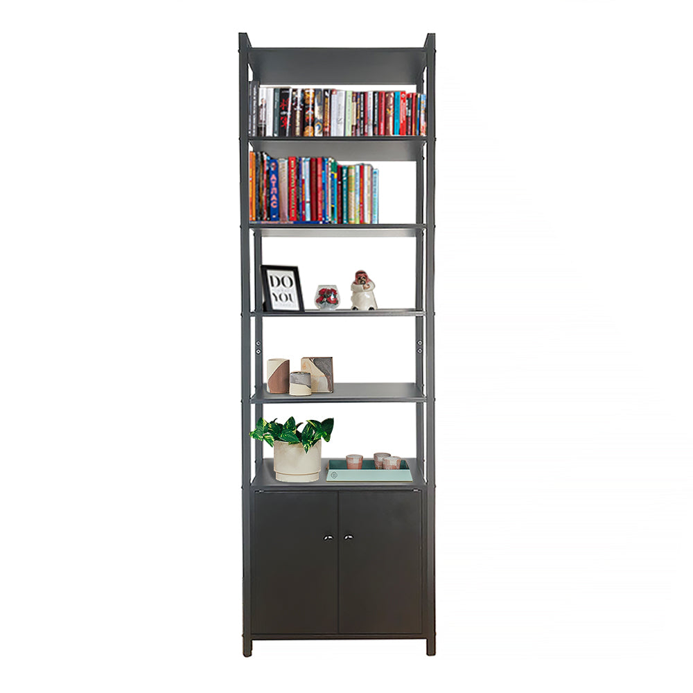 5-Tier Tall Bookcase Bookshelf Skinny Furniture for Living Room/Bedroom/Office